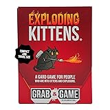 爆発する子猫のグラブ&ゲーム - 家族や旅行のための陽気でコンパクトなカードゲーム - イースターバスケットの詰め物 - イースターパーティーの楽しみ 7歳以上 - 2~4人用 - 15分間プレイ