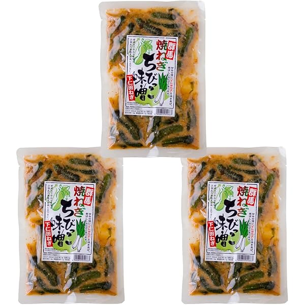 ねぎみそ Amazon.co.jp: 焼ねぎちびっこ味噌 260g×3袋 (小胡瓜 青唐 葱