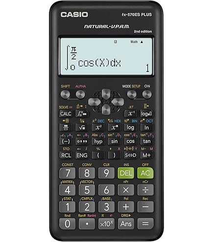 Casio FX82ESPLUSBK, Scientific Calculator, 252 Functions, Black