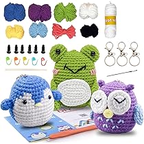 Amazon | 編み物キット 初心者 動物 ぬいぐるみキット かぎ針編み