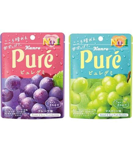 Amazon | カンロ ピュレグミ 3種アソート 計18袋 | カンロ | グミ 通販