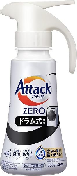 Attack Zero Clothes, From Laundry Tanks, Attack Zero Liquid, Best Deodorizer, Drum Type, One Hand Type, 13.4 oz (380 g) - 1