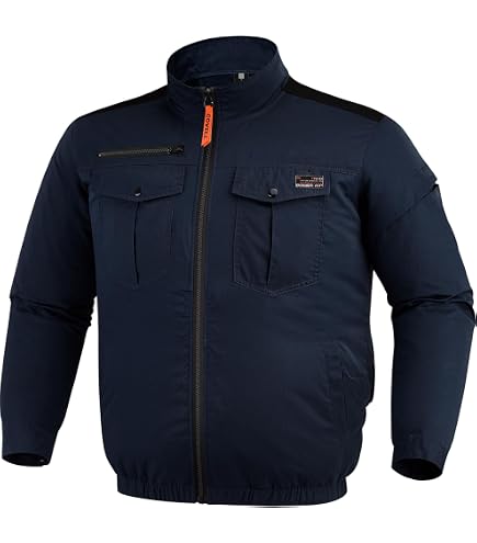 [サンエス] 空調風神服 チタン加工長袖ブルゾン ハイバック仕様 ファン・バッテリー別売 シルバー M KF92511 【SUN-S】サンエス空調風神服・空調服 長袖ブルゾン(ハイバックファン取り付け、チタン加工)　24Vハイパワーファン・バッテリーセット  KF92511-K24