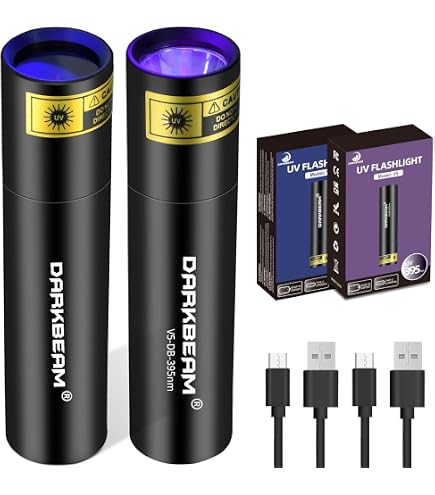 Amazon.co.jp: UVフラッシュライト 51 LED 365-395nm ブラックライト 