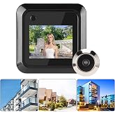 2.4in Digital Door Viewer,Electronic Peephole Doorbell with 0.3MP 95° Wide Angle Camera,Security Digital Door Eye Viewer