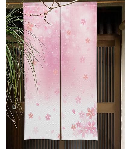 しだれ桜 のれん 桜 タペストリー 和風 暖簾 しだれ桜の通販
