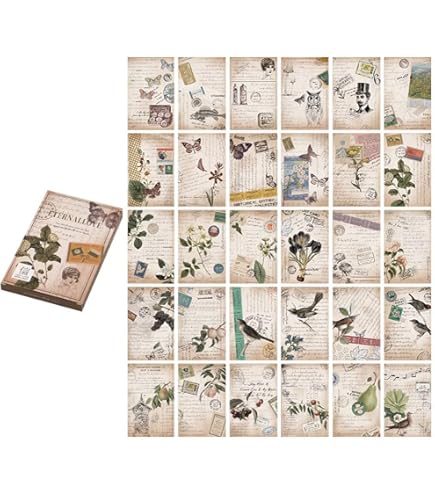 Amazon | Mangdunt(マングダント) 64枚 2セット ヴィンテージ レトロ