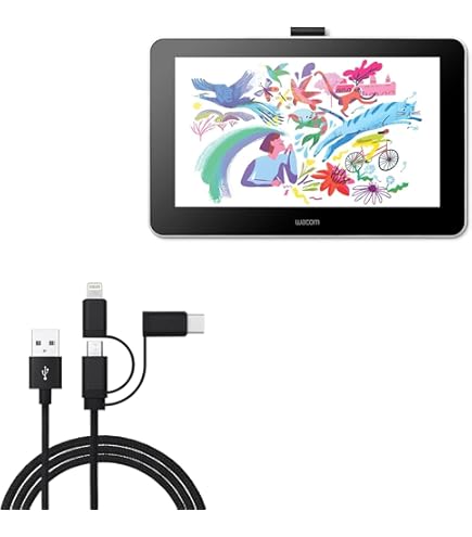 液タブ・ペンタブ Wacom One 13 touch USB-C Cable DTH134W0D 楽天市場】Wacom One 液晶ペンタブレット 13 touch USB-C Cable
