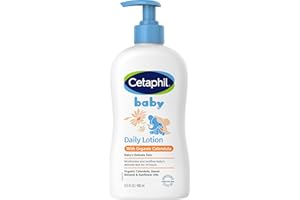 Cetaphil Baby Daily Lotion with Organic Calendula and Sunflower Seed Oil 400ml [Gentle & Hypoallergenic]