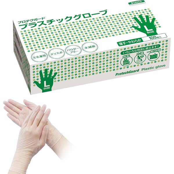Amazon.co.jp: クレシア 使い捨て手袋 プロテクガード ブルーニトリル