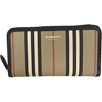 Burberry ストライプ ラウンド長財布 レディース ベージュELMORE BURBERRY バーバリー 財布 ラウンドファスナー長財布 ELMORE
