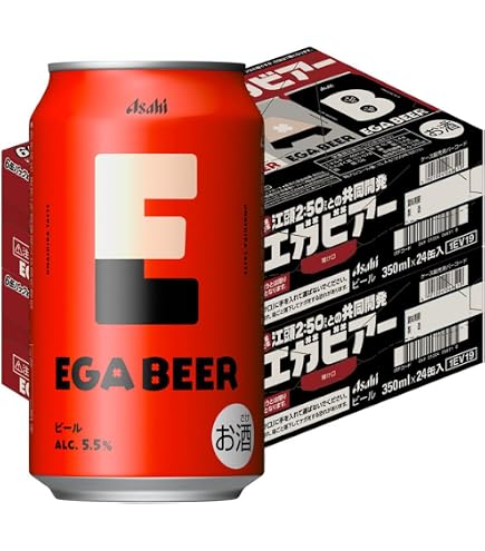 Amazon.co.jp: アサヒ EGA BEER 350ml×48本 (24本×2ケース) アサヒ