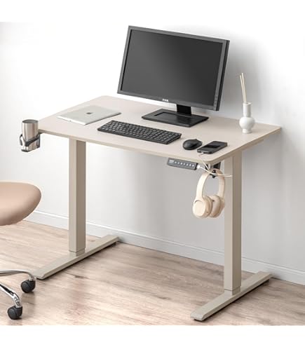 Amazon.co.jp: Alebert(アレベルト) 昇降デスク 電動 昇降式デスク 幅