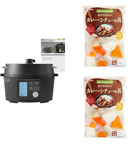 Amazon | 【セット買い】アイリスオーヤマ 電気圧力鍋 4.0L 自動