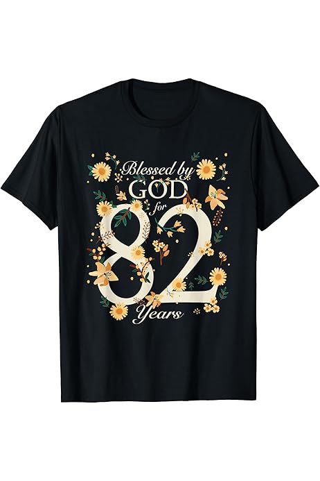 Amazon.co.jp: Blessed By God For 60 Years Shirt Sunflower 60th  