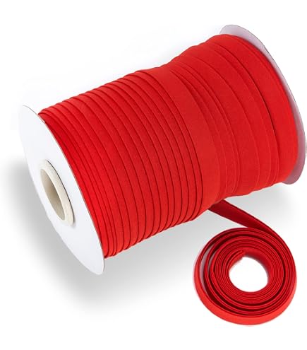 PEPPERLONELY 12mm (1/2 Inch) Polyester Satin Bias Piping Trim – 5 Yards With Cord, Army Green Sewing Trim For Clothing & Upholstery - View #6
