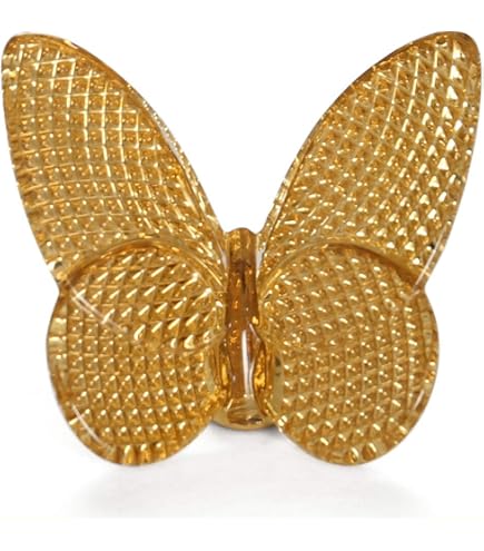 Baccart　バカラ　ラッキー　バタフライ　ゴールド　置物 バカラ（Baccarat） オブジェ 2-812-622 ラッキーバタフライ