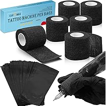 タトゥーマシン　シリコン製グリップカバー　正規品【新品未使用】 Amazon | タトゥーグリップカバーラップ-Ruicoo 6個入り使い捨て