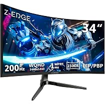 Amazon.co.jp: Z Z-Edge ゲーミングモニター ウルトラワイド 曲面 34型