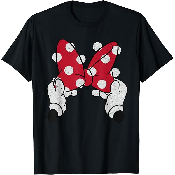 Amazon | ディズニー ミニーマウス ヒョウ柄リボン Tシャツ | Tシャツ