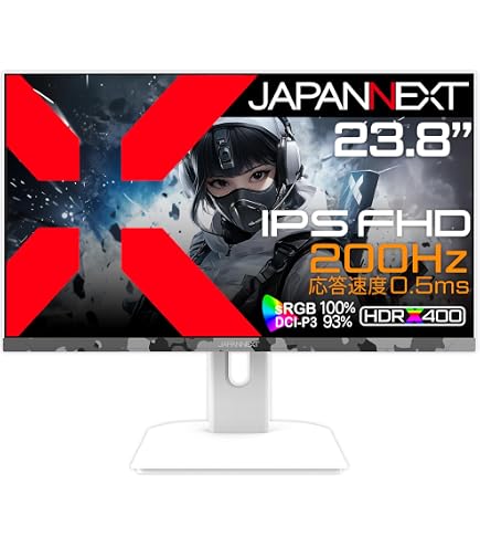 Amazon.co.jp: JAPANNEXT 23.8インチ IPSパネル搭載 165Hz/1ms(MPRT