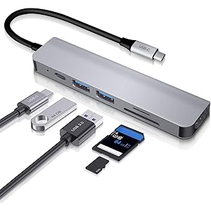USB Type C ハブ USB C ハブ 6in1 MacBook Pro/Air USB3.0 ハブ 6ポート 4…