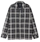 [サイラス] カジュアル PLAID ITALIAN COLLAR L/S SHIRT メンズ BLACK