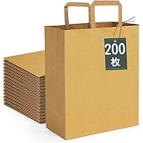 普通の紙袋ではない Amazon | シモジマ(Shimojima) ヘイコー 手提 紙袋 マチ広 25CB