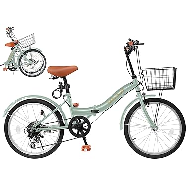 オシャレで可愛い！折りたたみ自転車（無料で空気入れもプレゼント）※引き渡しは10/22～25の間 オシャレで可愛い！折りたたみ自転車（無料で空気入れもプレゼント