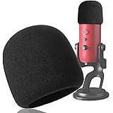 YOUSHARES Foam Microphone Windscreen - Large Size Microphone Cover for Blue Yeti, Yeti Pro, MXL, Audio Technica and Other Lar