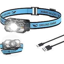 Amazon.co.jp: Smiling Shark 充電式 LED ヘッドライト TD-0168