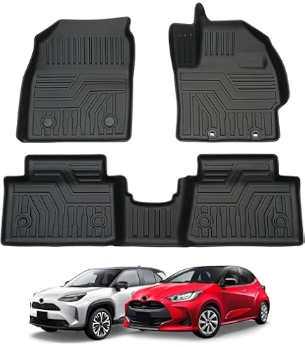 Amazon | ヤリス ヤリスクロス 3D フロアマット AT車 2WD用 運転