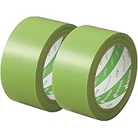 ニチバン 養生テープ フィルムクロス テープ 2巻 幅50mm×25m巻 18450-2P 緑