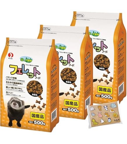 Amazon | ペットライン 森の小動物 フェレットフード 500グラム (x 1