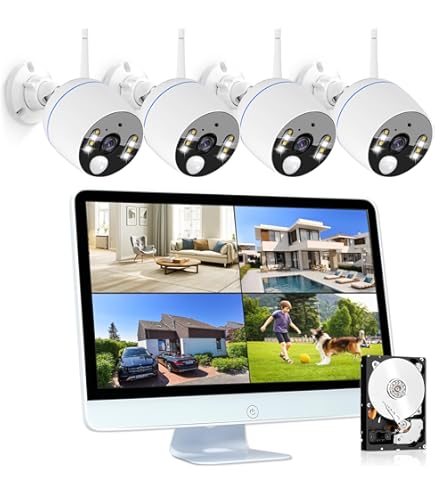 【未使用品・開封済】Q-See 防犯カメラ(QTH94-4GD-1) Amazon.co.jp: Q-See 防犯カメラ バレットカメラ4台 + 4chDVR 1TB HDD