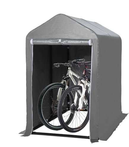 Amazon.co.jp: サイクルハウス 1台 2台 3台 自転車置き場 家庭用 屋根