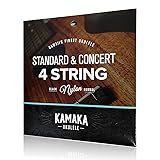 KAMAKA S-1 ウクレレ弦 ソプラノ/コンサート用 ブラックナイロン弦セット