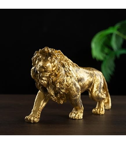 Amazon.co.jp: EnergyPower ライオン 木彫り彫刻 檜天然木彫り出し