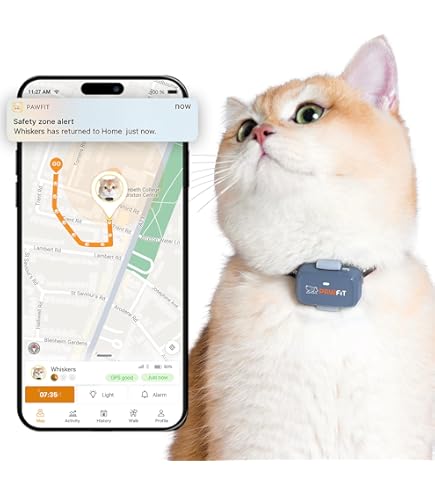 Amazon.co.jp: Pawfit Lite 猫用 4g GPSトラッカー | リアルタイム