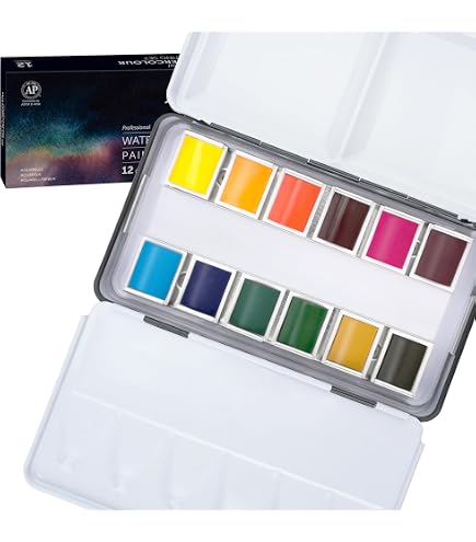 Amazon.co.jp: Sennelier セヌリエ 透明水彩絵具 HP12色ポケットセット