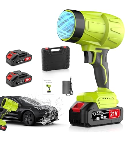 洗車ブロワー 245m/s 2600g 強力16000mAh BMS バッテリー Amazon.co.jp: 洗車ブロワー 245m/s 暴風級風速 2600g 強力推力 | Oley