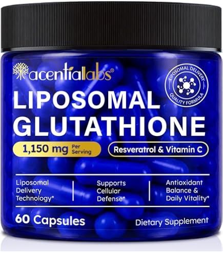 lypo-spheric glutathione 30 packets LivOn Laboratories (Net 6 fl oz) | 450 milligrams Glutathione Per Packet | Liposome Encapsulated for Maximum Bioavailability | Professionally Formulated Copper Peptide Set: Shampoo,