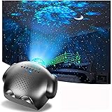 「最新32種点灯モード・壁にも映せる」4 in 1型スタープロジェクターライト プラネタリウム ベッドサイドランプ Bluetoothスピーカー 投影ランプ Bluetooth5.0/USBメモリに対応 タイマー機能付き 輝度/音量調整可 リモコン&