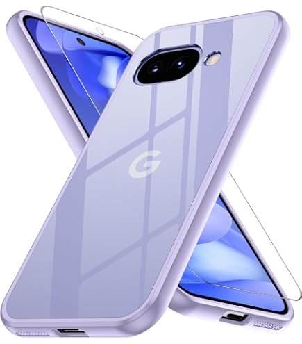 Google Pixel 9a 薄紫 本体 クリアケース付き .: google