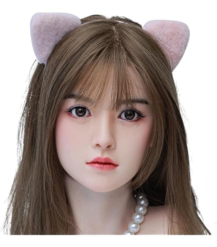 リアルマネキンヘッド ドールヘッド 等身大 シリコン 化粧練習用 リアルマネキンヘッド ドールヘッド 等身大 シリコン 化粧練習用