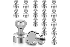 18個ネオジム磁石のピン、紙の写真シールを固定するため、冷蔵庫の地図磁気板の掲示板をマークして注意するため、ホワイトボード磁石、台所事務所の学校教室の事務用品の 強力マグネットシート