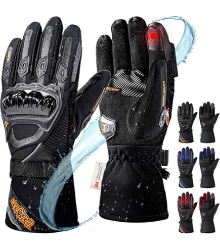 Amazon.co.jp: IRON JIA'S バイク用 電熱グローブ 冬 シガーソケット