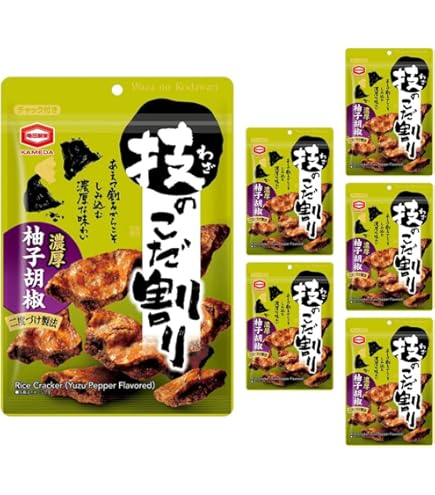 Amazon.co.jp: 亀田製菓 技のこだ割り 濃厚醤油 120g×6袋 : 食品・飲料