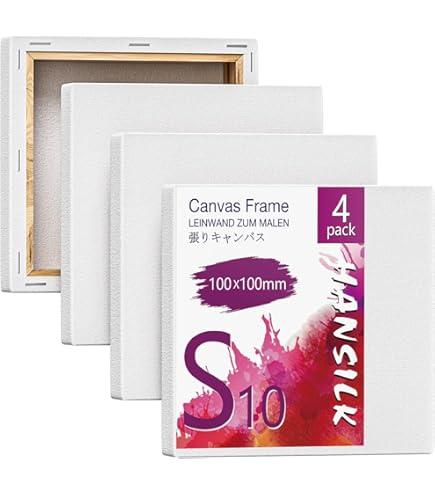 Amazon.co.jp: 張りキャンバス 12枚セット ミニサイズ たるみ