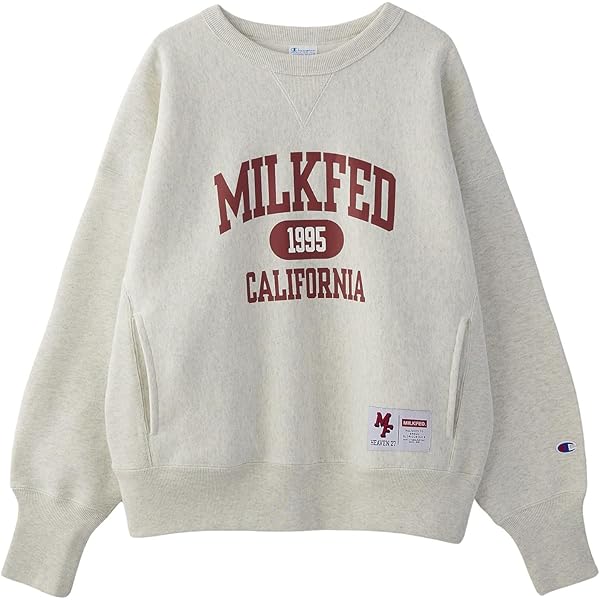 MILKFED.ⅹCHAMPION 新品タグ付　SWEAT スウェット Amazon.co.jp: [ミルクフェド] チャンピョンスウェットトップ